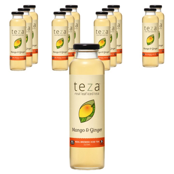 테자 리얼 리프 티 망고 진저, 325ml, 12개