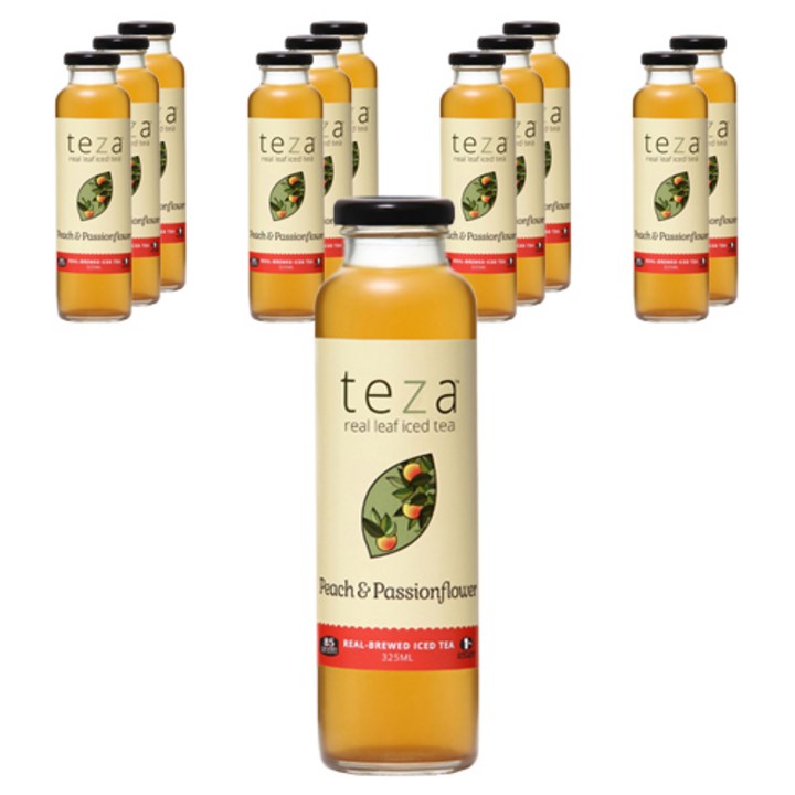 테자 리얼 리프 티 피치 패션플라워, 325ml, 12개