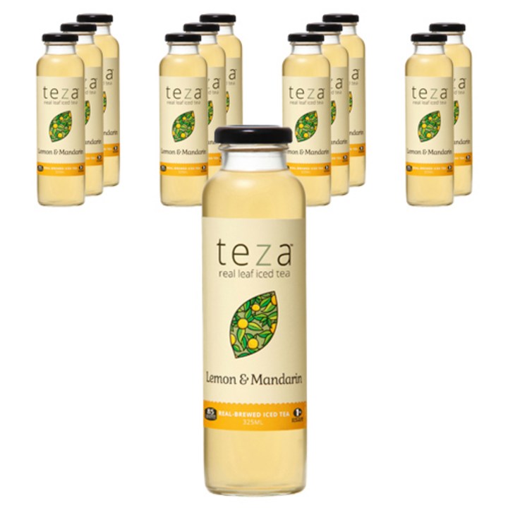 테자 리얼 리프 티 레몬 만다린, 325ml, 12개