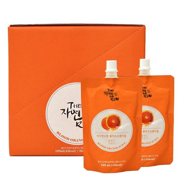 더자연스런 블러드오렌지즙, 120ml, 10개