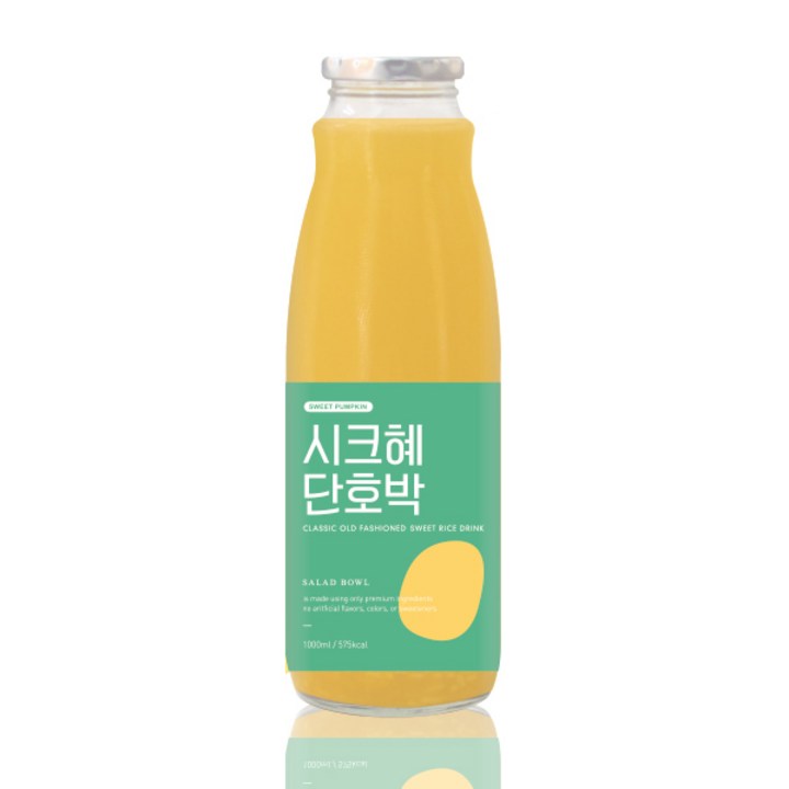 샐러드보울 시크혜 단호박 식혜, 1L, 1개