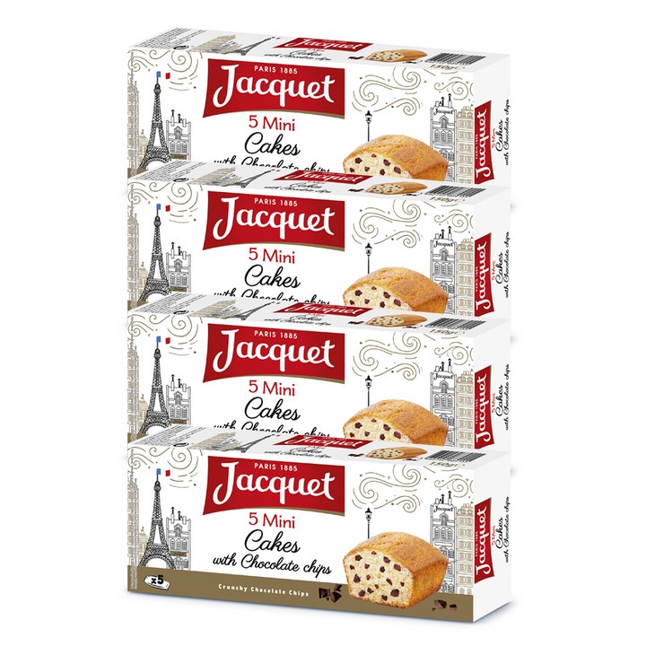 자케 미니 초코칩케익, 150g, 4개