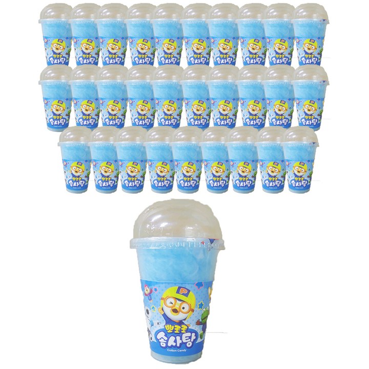 뽀로로 솜사탕 청색, 10g, 30개