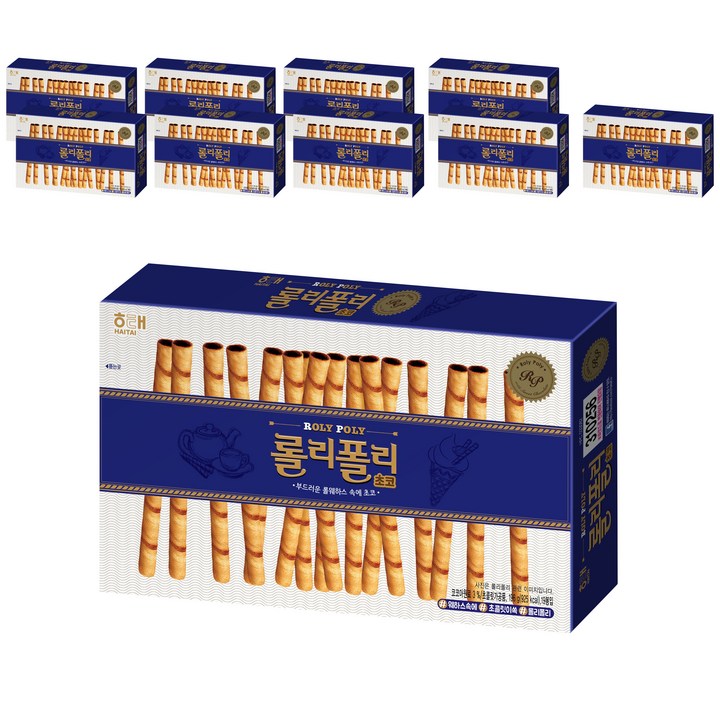 해태제과 롤리폴리 초코, 196g, 10개