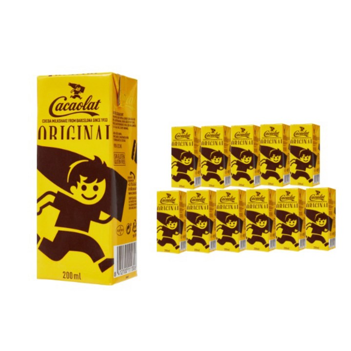 카카오랏 오리지널 미니브릭 코코아음료, 200ml, 12개