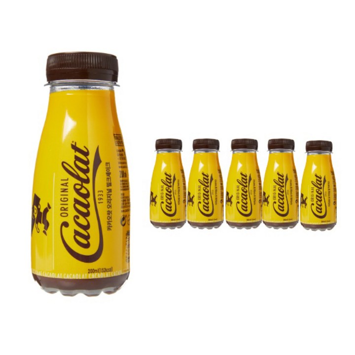 카카오랏 오리지널 밀크셰이크 초코우유, 6개, 200ml