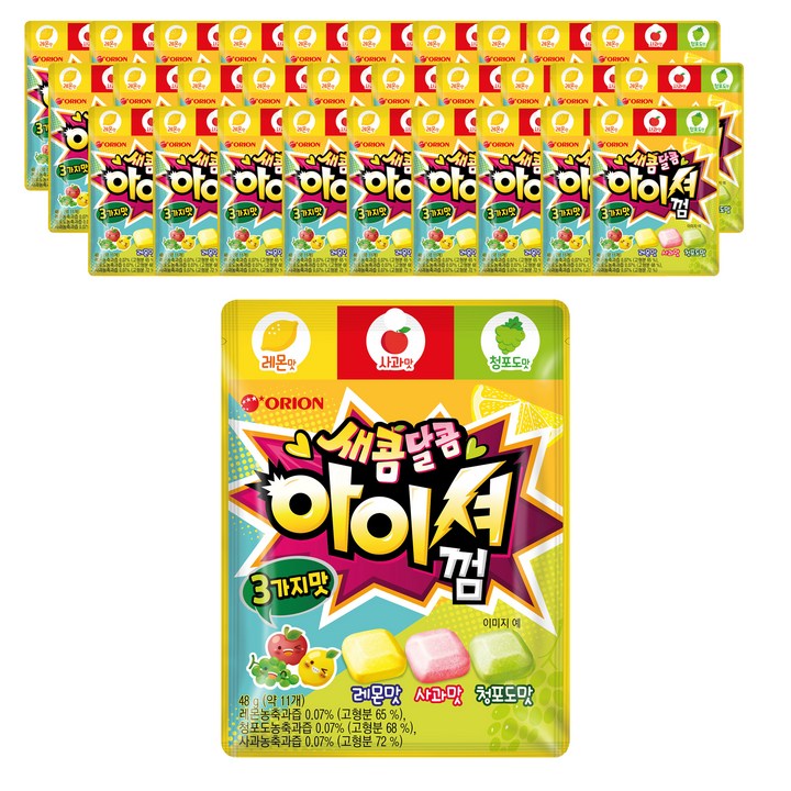 아이셔 새콤탈콤 껌 리필, 48g, 30개