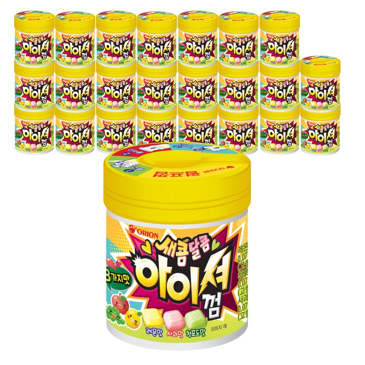 오리온 아이셔껌 용기, 24개, 90g