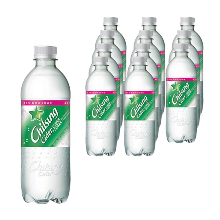 칠성사이다 로어슈거, 12개, 500ml