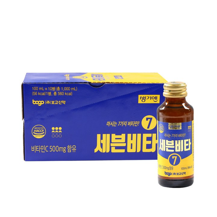 생기엔 세븐비타 비타민음료, 100ml, 10개