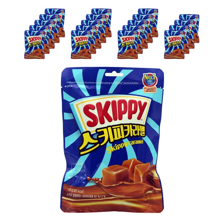 스키피 카라멜 파우치, 100g, 20개