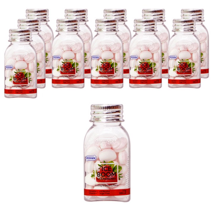 도스팜 아이스붐 딸기향캔디, 22g, 12개