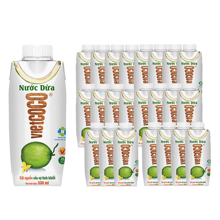 비엣코코 코코넛워터 오리지널, 330ml, 24개