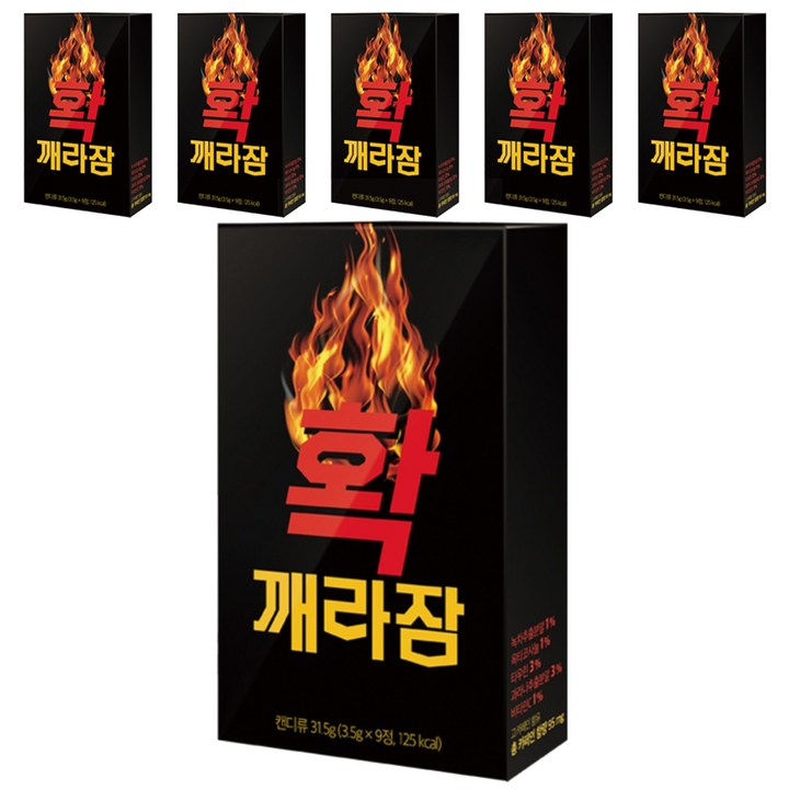 확깨라잠 카라멜, 31.5g, 6개