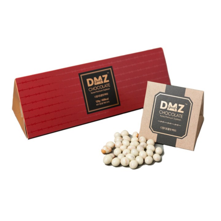 DMZ 파주 장단콩 삼각 백태 초콜릿, 1개, 120g