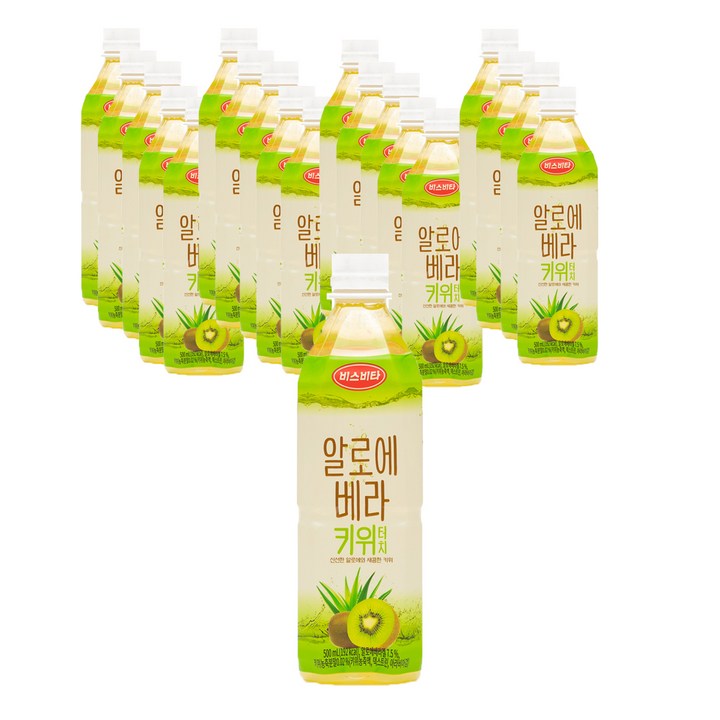비즈비타 알로에 베라 키위 터치 음료, 500ml, 20개