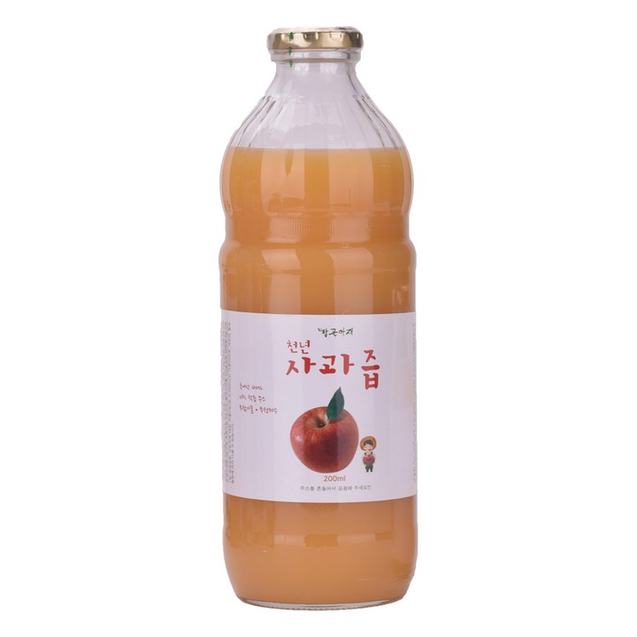 탑골아재 천년 사과주스, 1L, 1개