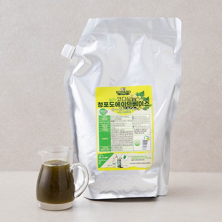 코다노 청포도에이드 베이스, 1.8kg, 1개