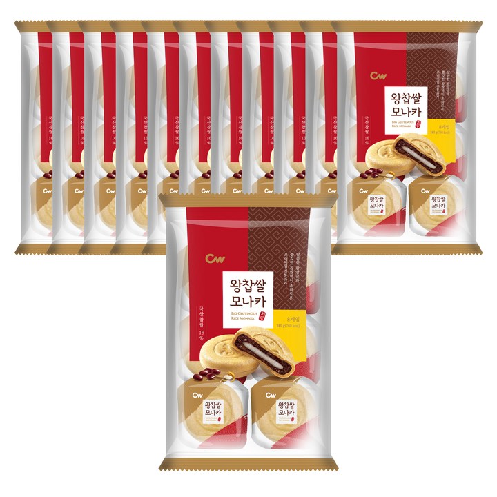청우식품 왕찹쌀모나카, 240g, 12개