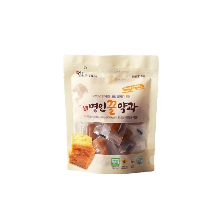 김규흔한과 명인 꿀약과, 80g, 1개