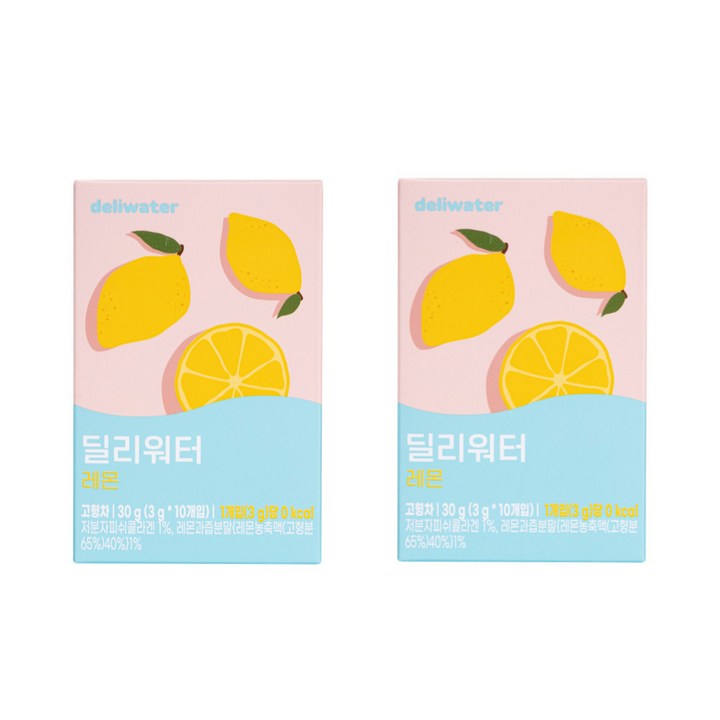 딜리워터 레몬, 3g, 10개입, 2개