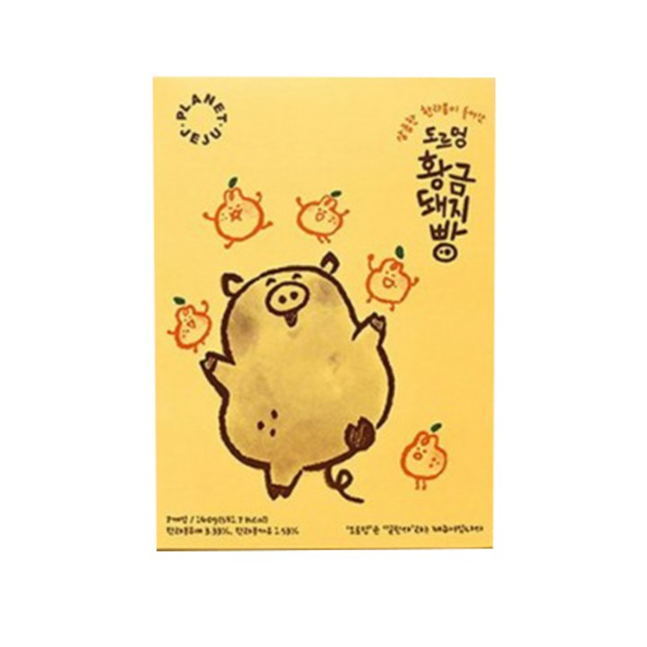 에코제이푸드 제주 도르멍 황금돼지빵 7p, 1개, 140g