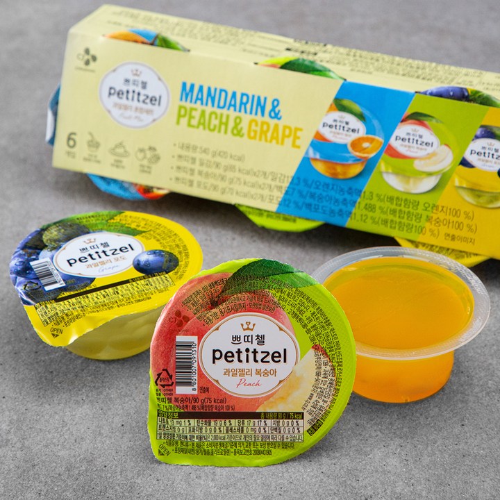 쁘띠첼 혼합 3종 x 2p 세트, 90g, 6개입, 1세트