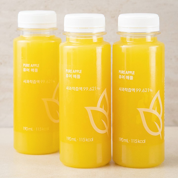 올가니카 퓨어 애플, 190ml, 3개