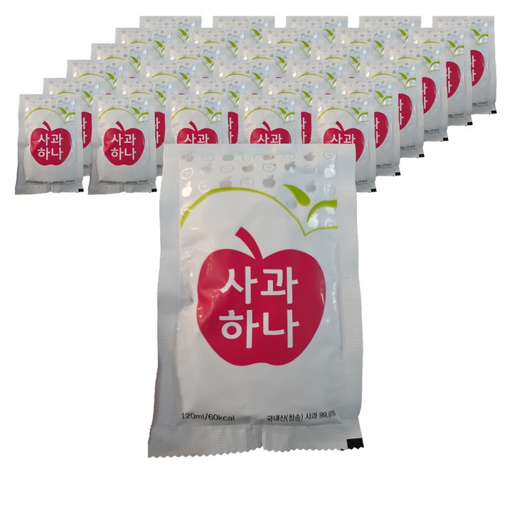사과하나 사과주스, 120ml, 50개