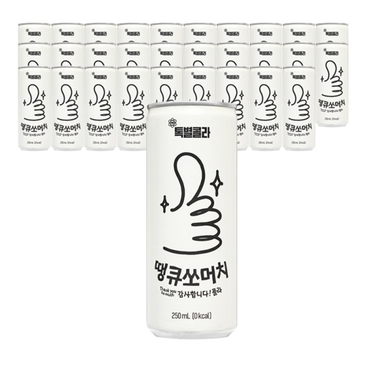 일화 톡별콜라 제로칼로리 땡큐쏘머치, 60개, 250ml