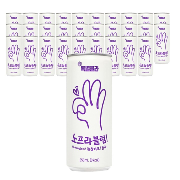 일화 톡별콜라 제로칼로리 노프라블럼, 60개, 250ml