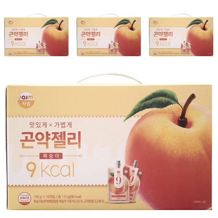 자임 곤약젤리 복숭아, 4개, 1.5kg