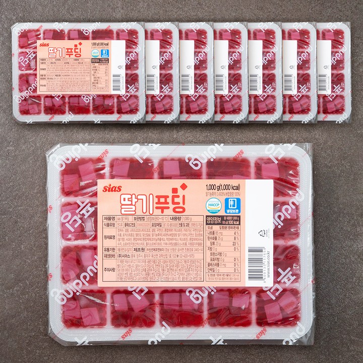 시아스 딸기 푸딩 20구, 1000g, 8개, 1,000 g, 20개입