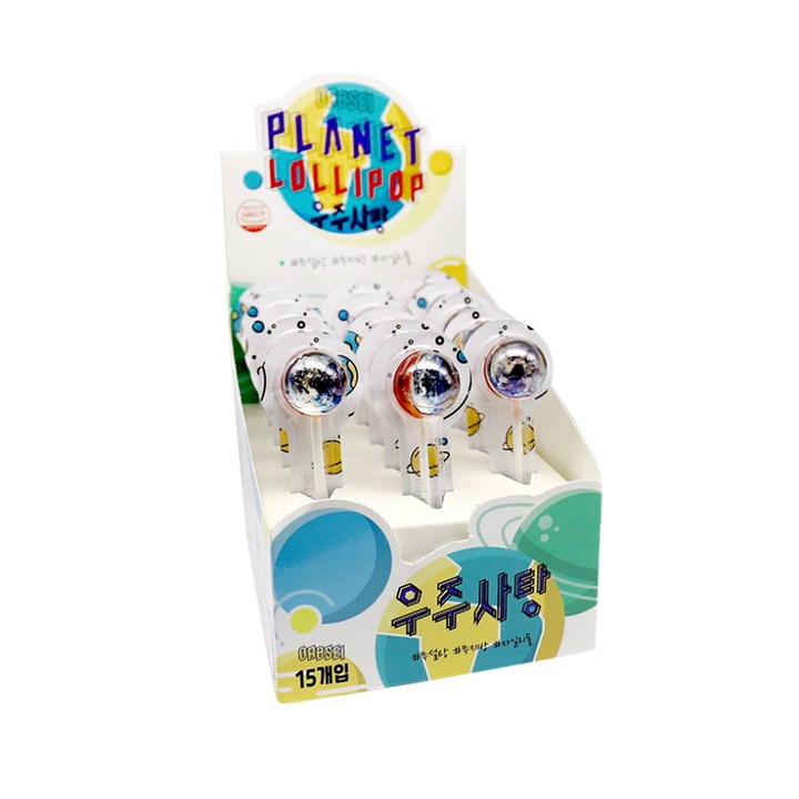 오브세이 우주사탕 지구 딸기맛 15p, 285g, 1개