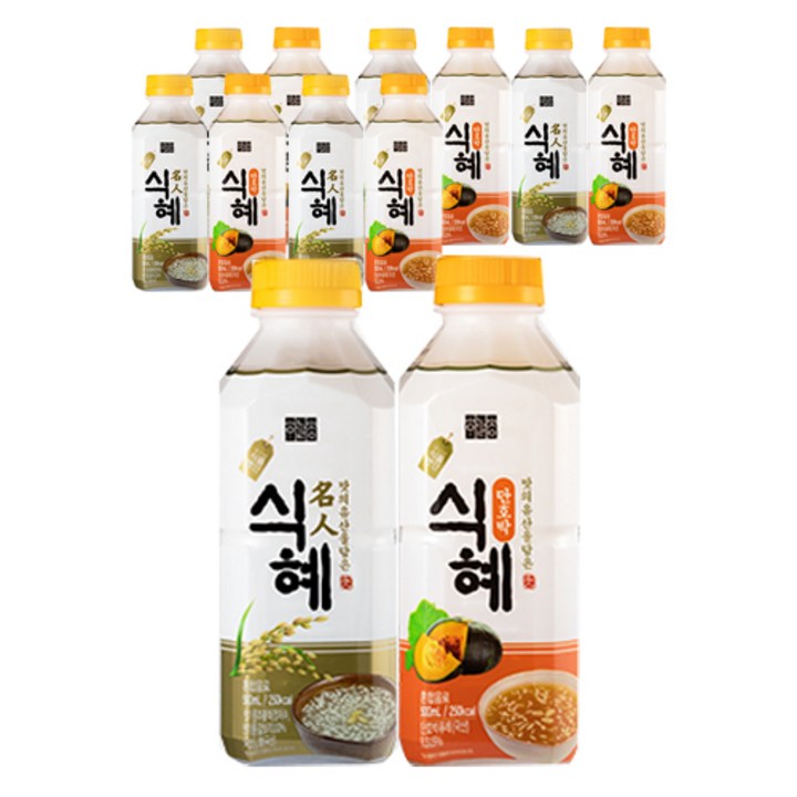 하늘청 식혜 오리지날 500ml x 6p + 단호박 500ml x 6p 세트, 1세트