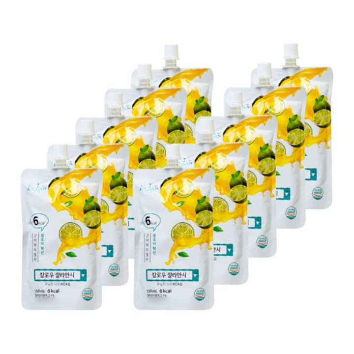 칼로우 워터젤리 깔라만시, 150ml, 10개