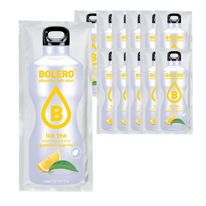 볼레로 2kcal 무설탕 과일워터 대용량 음료 아이스티 레몬, 8g, 1개, 12개입