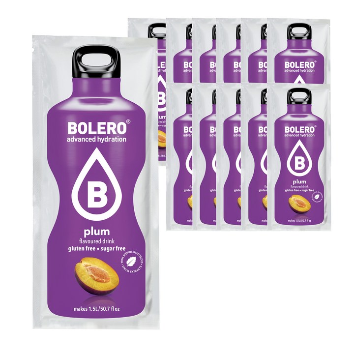 볼레로 2kcal 무설탕 과일워터 대용량 음료 자두, 9g, 12개입, 1개