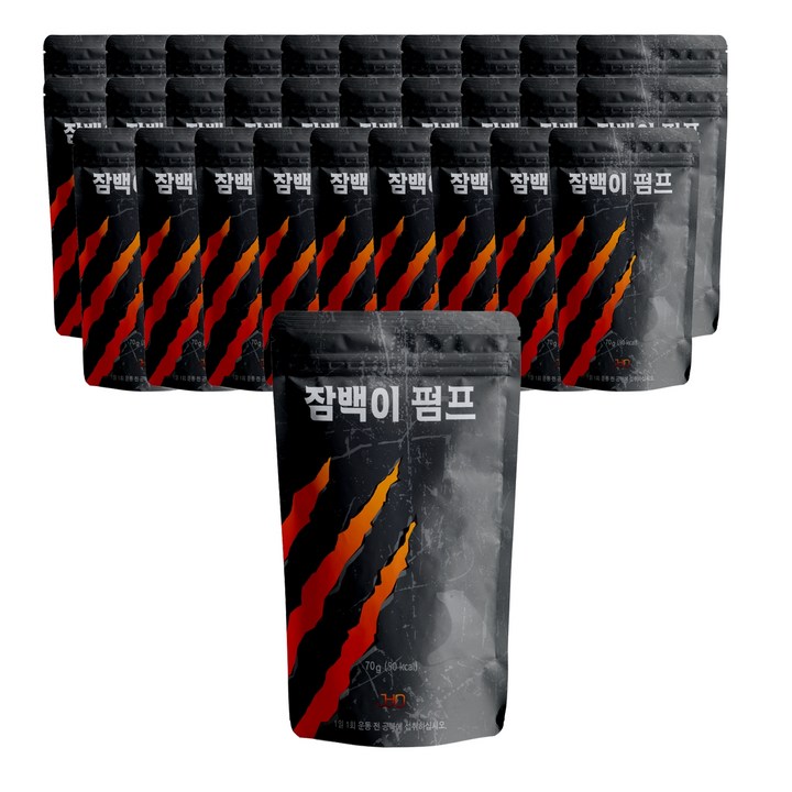 잠백이 펌프 에너지음료, 70g, 30개