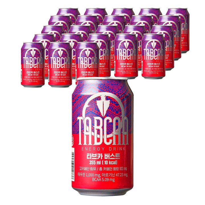 타브카 에너지 드링크 버스트, 355ml, 24개