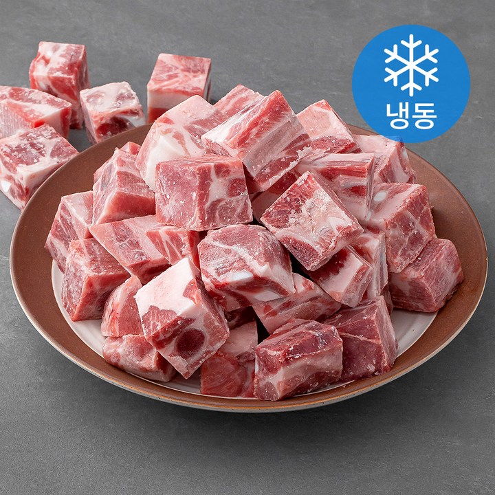 사조프레시미트 수입 돈갈비 찜용 3 x 3 x 3 cm (냉동), 1kg, 3개