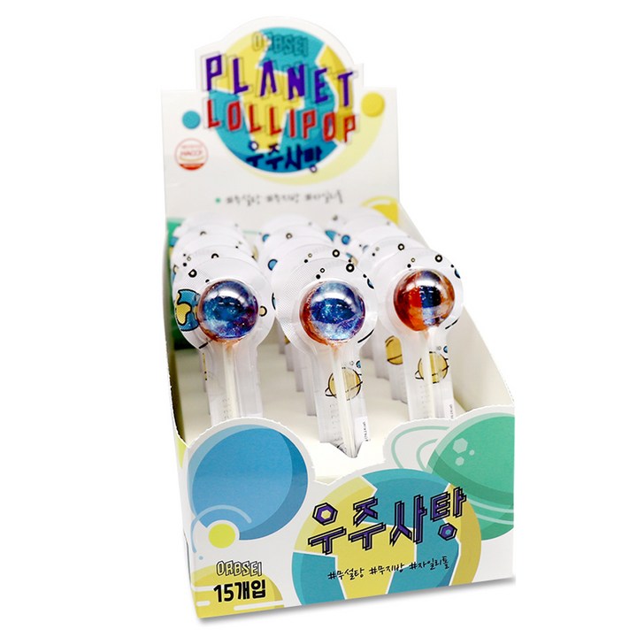 오브세이 우주사탕 파란색태양 구아바맛 15p, 285g, 1개