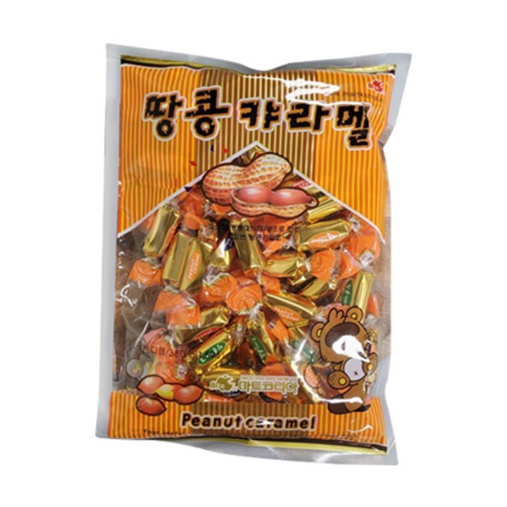 리소하우스 대용량 입가심 땅콩카라멜 사탕, 380g, 1개