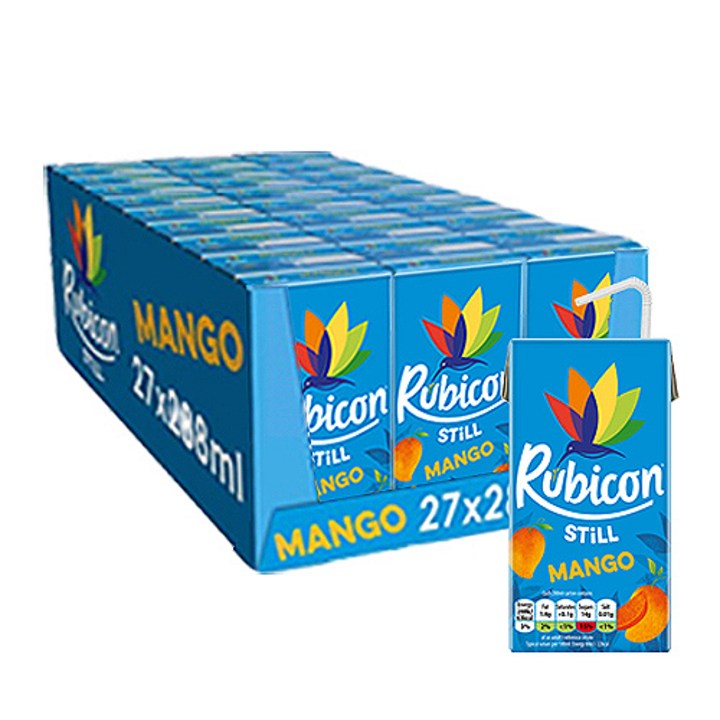 rubicon 망고 주스, 27개, 288ml