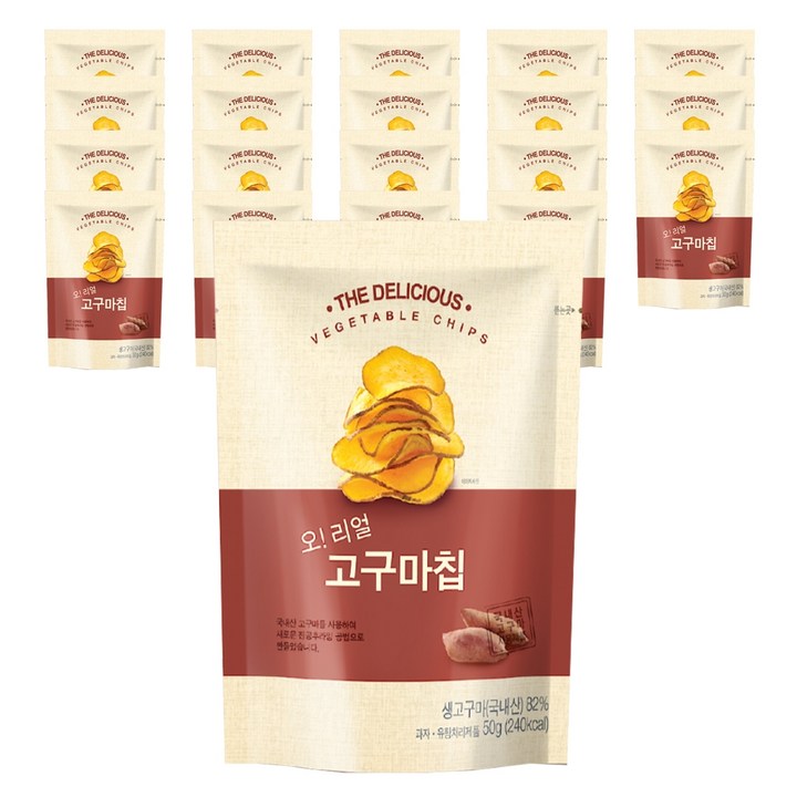 오리얼 고구마칩, 50g, 20개