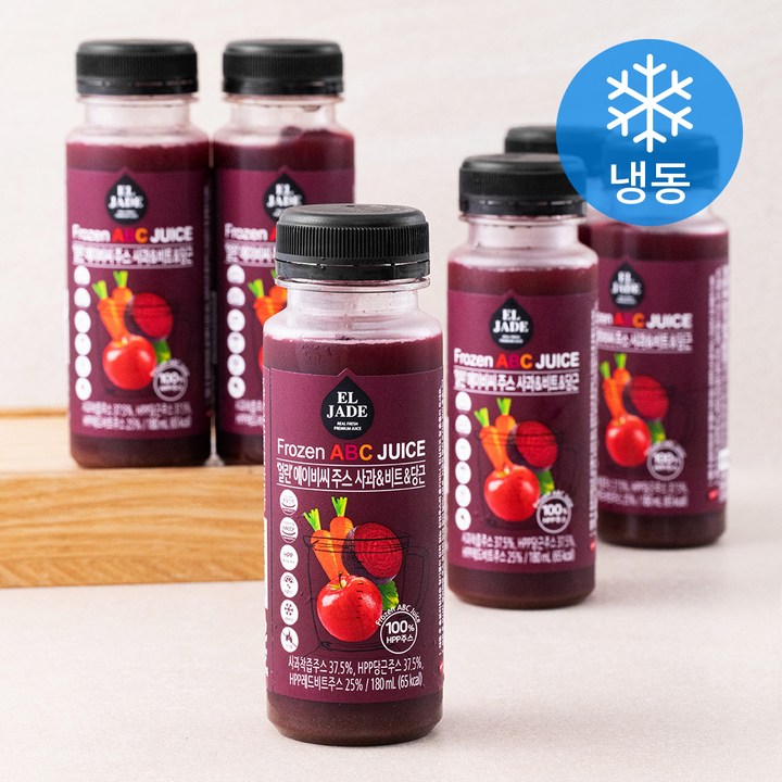 엘제이드 얼린 에이비씨 주스 사과 앤 비트 앤 당근 (냉동), 6개, 180ml