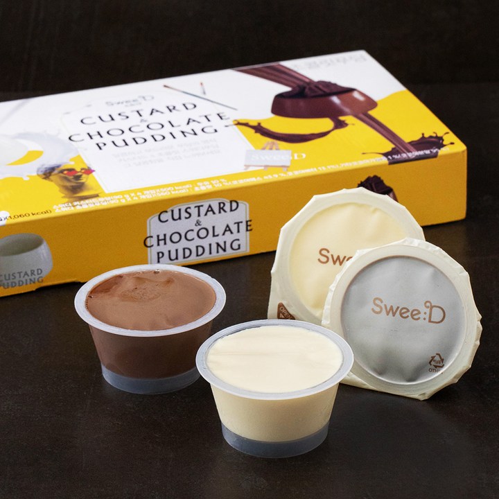 스위디 커스터드 & 초콜릿푸딩, 90g, 8개입, 1개