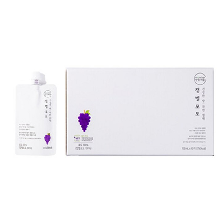 산들내음 캠벨포도 주스, 130ml, 10개