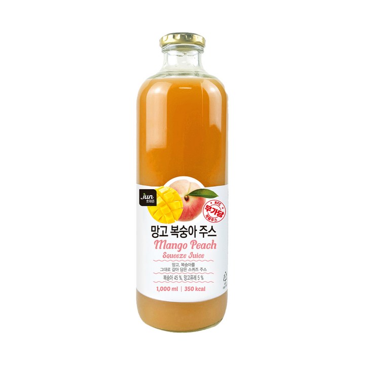 호재준 망고복숭아주스, 1L, 1개