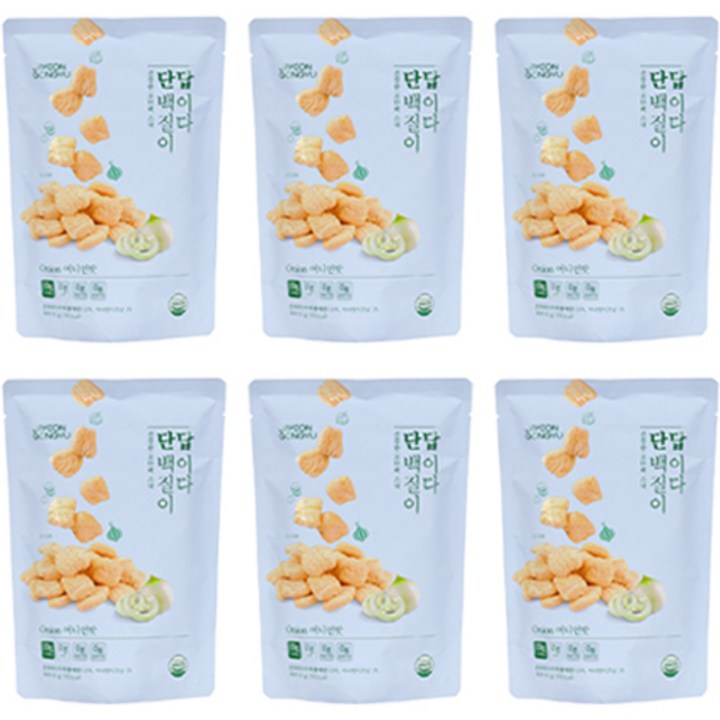 자연공유 단백질이 답이다 과자 어니언맛, 50g, 6개